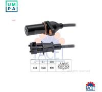 Facet Crankshaft Position Sensor 9.0569 - Fits Hyundai Santa Fe II D4HB 2.2L