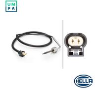 HELLA 6PT 014 494-211 Sensor, exhaust gas temperature - 2-pin connector - Bolted - Cable: 660mm