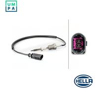 Hella Exhaust Gas Temperature Sensor 6PT 014 494-711 – 2-pin connector, Bolted, 460mm cable