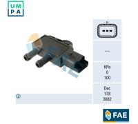 FAE 16162 Sensor, exhaust pressure