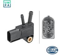 HELLA 6PP 009 409-171 Sensor, exhaust pressure - 3-pin connector - Bolted