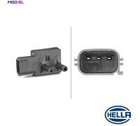 Exhaust gas pressure sensor 6PP 009 409-281 HELLA for VOLVO FORD PEUGEOT CITROËN