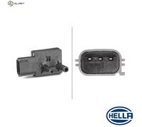 Exhaust gas pressure sensor 6PP 009 409-281 HELLA for VOLVO FORD PEUGEOT CITROËN