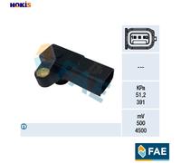FAE Intake Manifold Pressure (MAP) Sensor 15248 for Ford F-250 Super Duty