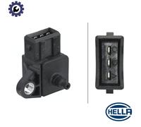 HELLA 6PP 009 400-321 Intake Manifold Pressure Sensor 5V With 3 Pins Fits BMW