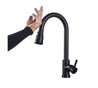 Sensor Kitchen Faucet, Pull-Out Mixer Tap with Smart Touch Inductive Control, Single Handle, Dual Outlet Water Modes, Easy to Install, Modern Design