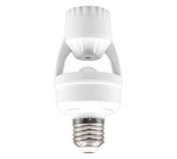 Sensor Lamp Holder - Motion Sensor Light, Light Control Holder | Activated Light Adapter, Energy Efficient Movement, Sensor Light Adapter, Automatic Motion-Activated Socket, Smart Room Light Holder