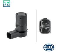 Hella Parking Sensor 6PX 358 141-701, 3-pin Connector, Over-paintable, Fits Volvo
