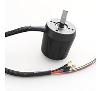 Sensor RC Skateboard Motor 6374 120A Current | Steel and copper construction, for durable black finish, 70x63mm size, heat resistant design