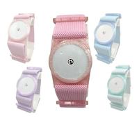 Sensor Strap Compatible with Freestyle Libre 1/2, CGM Strap, Adjustable Armband, Translucent Colours, Adhesive Free (Pink)