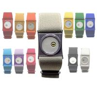 Sensor Strap Compatible with Freestyle Libre 3, CGM Strap, Adjustable Armband, Multiple Colours, Adhesive Free (Silver, Standard-50cm Strap)