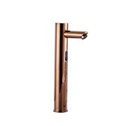 sensor taps for wash basin automatic sensor taps for bathroom sink mixer tap touchless tap tall basin taps, rose gold-b, hot and cold taps