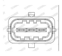 Sensor, throttle position WAGNER THR00027 for KIA RIO II (JB) 1.4 2005-2011