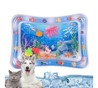 Sensor Water Play Mat, Water Play Mat for | Thickened Water Sensory Mat for Interactive Play,Fish Infused Pet Play Mat, Sensory Toy, I