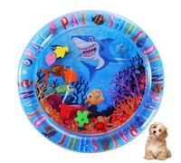 Sensor Water Playmat, Thickened Water Sensor Play Mat For Cats, Playmat With Fish, Cool Sensory Waters Matfor Cat, Comfort Waters Sensory Plays Mats Inflatable,Cats Mats Toy Interactive for Indoor