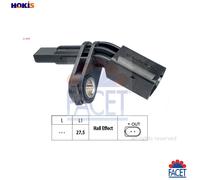 ABS wheel speed sensor 21.0007 FACET for VW SEAT SKODA AUDI PORSCHE MAN