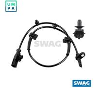 ABS wheel speed sensor Front Axle Left 33 10 3771 SWAG for FORD FIESTA VI B-MAX