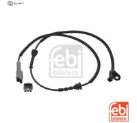 ABS wheel speed sensor Rear Axle Left 45228 FEBI BILSTEIN for CITROËN PEUGEOT