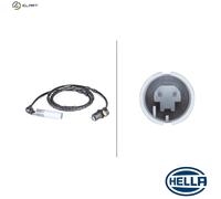 ABS wheel speed sensor Rear Axle Inductive Sensor 6PU 010 039-491 HELLA for BMW