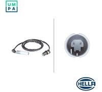 ABS wheel speed sensor Rear Axle Inductive Sensor 6PU 010 039-491 HELLA for BMW
