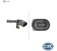 ABS wheel speed sensor Rear Axle 6PU 012 039-031 HELLA for SEAT VW SKODA AUDI