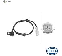 Hella ABS Wheel Speed Sensor Hall Sensor 6PU 358 217-271 Rear Axle for Renault
