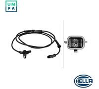 ABS wheel speed sensor Rear Axle Hall Sensor 6PU 358 217-281 HELLA for RENAULT