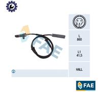 FAE 78009 ABS sensor