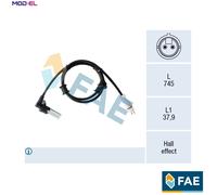 SENSOR WHEEL SPEED 78554 FOR RENAULT K9K702/700/714/718/704/710/716 1.5L 4cyl