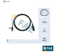 SENSOR WHEEL SPEED 78748 FOR MERCEDES-BENZ SPRINTER/35-t/Bus/3-t/Van 1.8L 4cyl