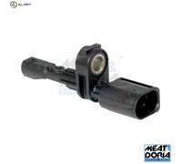 ABS wheel speed sensor Rear Axle Right Hall Sensor 90194 MEAT & DORIA for VW