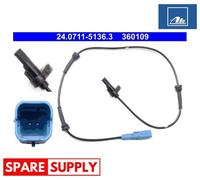 SENSOR, WHEEL SPEED FOR PEUGEOT 206 206+ 207 ATE 24.0711-5136.3