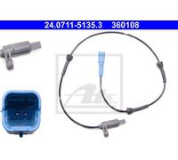 SENSOR, WHEEL SPEED FOR PEUGEOT 206 207 ATE 24.0711-5135.3