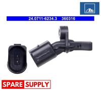 SENSOR, WHEEL SPEED FOR SKODA CITIGO E-CITIGO FABIA RAPID ATE 24.0711-6234.3