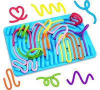 Sensory Activities Board for Toddler Kid Airplane Travel Toys Sensory Fidgets Toy for Autism ADHD Stress Anxiety Quiet Road Trip Car Ride Calm Down Travel Essentials for 3+ Year Old Stuffers Gifts