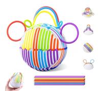 Sensory Activity Ball,Smavles Sensory Fidget Toys with 16 Silicone Sticks,3D Sensory Activity Board for Autism ADHD,Anxiety,Stress Relief,Ideal for Home,School,Travel