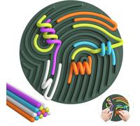 Sensory Activity Board, Fidget Toys, Busy Board for Stress Relief, Anxiety, ADHD and Calm Down, Autism Sensory Products for Kids 3+ & Adults,Fidgets Pad |Portable Travel Bag| 14 Strings