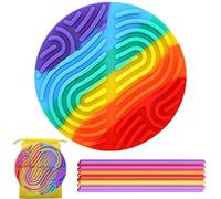 Sensory Activity Board, Fidget Toys, Silicone Sensory Toys for Relieve Stress, Anxiety and Fidgeting, Push Peel Sensory Board, Fine Motor Skills Toys for Kids & Adults, for 14+ Years Old