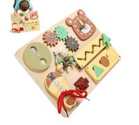 Sensory Activity Board for Kids | Wood Early Education Toy | Travel Sensory Board Toys | for Boys Preschool Kindergarten Classroom School Homeschooling Summer Camp Group Activity Family Nights Birthda