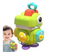 Sensory Activity Cube Toys - Pull Ring With Educational Dinosaur Sound Effect - Activity Ball For Busy Little Learners | For Boys And Girls Hand Eye & Motor Skills Coordination