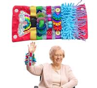 Sensory Aids for Alzheimer Patients for Therapy and Anxiety Relief Autistic Dementia Sensory Cuff Arm Pillow Fidget Wrist Cuff (Red+Grey)