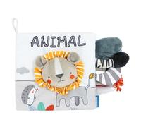 Sensory Animal Tail Book Toddler Crinkle Book Developmental Cognitive Fabric Toy Preschooler Teaching Interactive Learning Soft