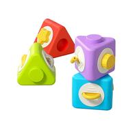 Sensory Baby Blocks, Soft Activity Toys, Developmental Play Set, Removable Stacking Cubes For 0-6 Month, Toddler Boys And Girls, Early Learning Toy For Nursery, Classroom, Indoor Play, And Trav