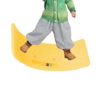 Sensory Balance Board - Curved Wobble Motion Trainer | Wooden Rocker Board for Kids, Core Strength Activity Toy for Classrooms, Home Gym, Centers, Fitness, Kindergarten, Playroom Use