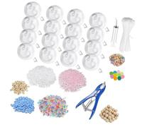 Sensory Ball Filling Package with 16 Transparent Shells | Color Mix Options, Tie Closures, Funnel Accessory, Hands-on Group Project Starter