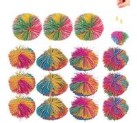 Sensory Balls, 15PCS 3 Inch Creative Fun Toy Stringy Balls Soft Rainbow Tactile Sensory Toys Eco-Friendly for Children Stress and Anxiety Relief Gifts