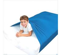 Sensory Bed Sheets For Full/Queen Bed For Kids Adults Sensory Compression Blanket Comfortable Sleeping Bedding Help Kids Settle Down At Nighttime(Sky blue,Twin size/98x147cm)