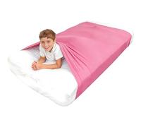 Sensory Bed Sheets For Full/Queen Bed For Kids Adults Sensory Compression Blanket Comfortable Sleeping Bedding Help Kids Settle Down At Nighttime(Pink,Full size/136x147cm)