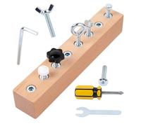Sensory Bin Learning Toys - Screwdriver Board Set, Occupational Long Lasting Tools | Reliable Fine Motor Skill Development Matching Sorting Activity, Jumbo Nuts Bolts Game For Children