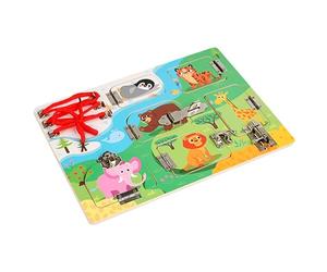 Sensory Board Tool, Wooden Travel Toy, Educational Activity Set, Learning Game Kit, Early Development Base for Boys Girls Home Airplane Car Christmas Year